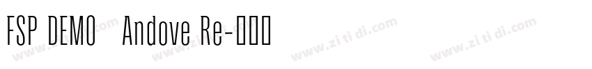 FSP DEMO   Andove Re字体转换